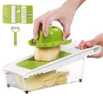 Household potato slicer wiper ultra-thin potato chip cutting vegetable artifact adjustable kitchen manual planer