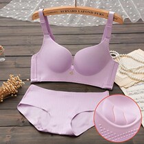 No rim bra Urban thick and thin models gather sexy girls bra Beautiful incognito underwear panty set for women