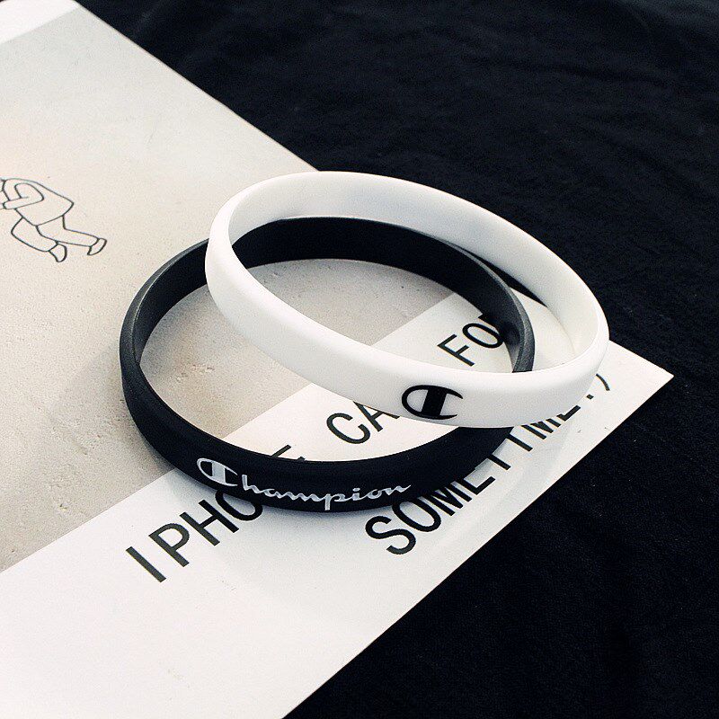 Couple's hand a pair of Japanese and Korean silicone men's and women's bracelets student girlfriends and brothers bracelets