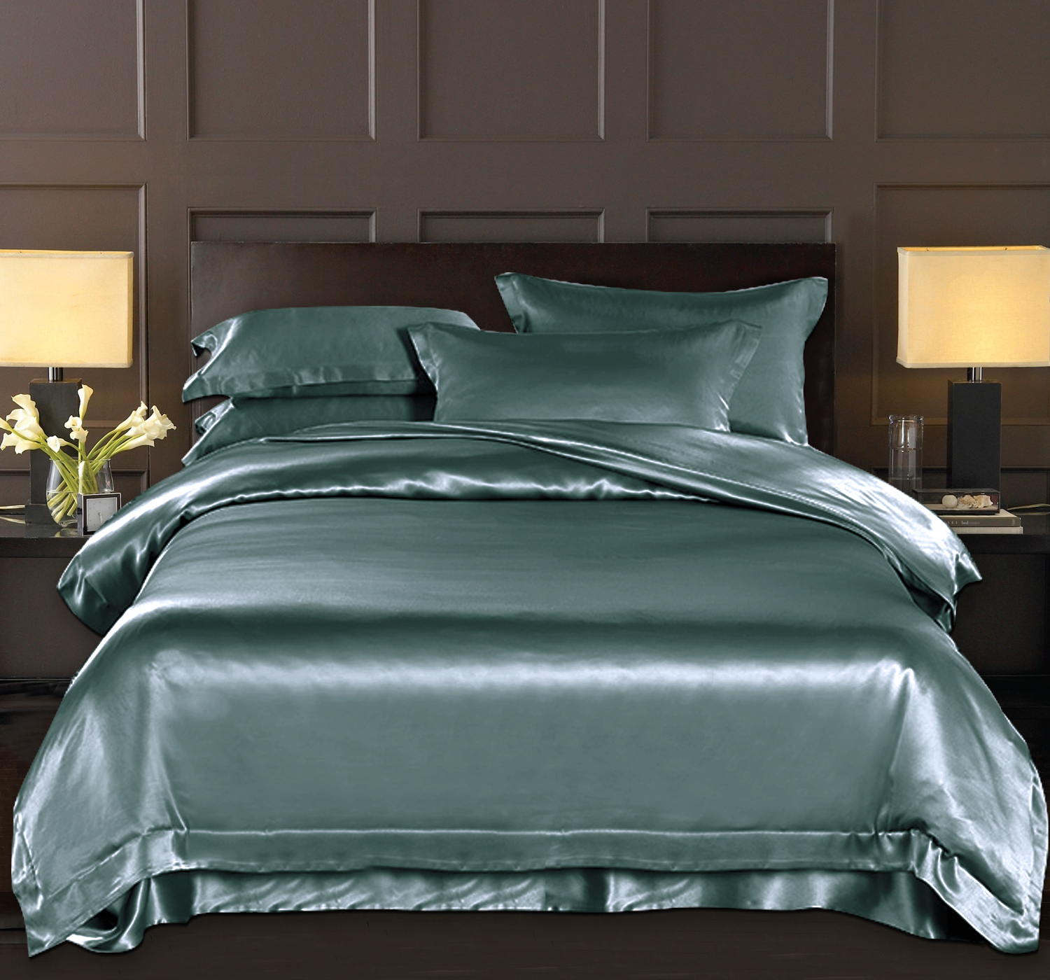 A single custom bed with 100 % silk silk bed with 30 mm silk bed with a double side