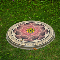 Artistic round manhole cover 700 sewage rainwater weak current water well invisible cover well courtyard garden decorative water manhole cover
