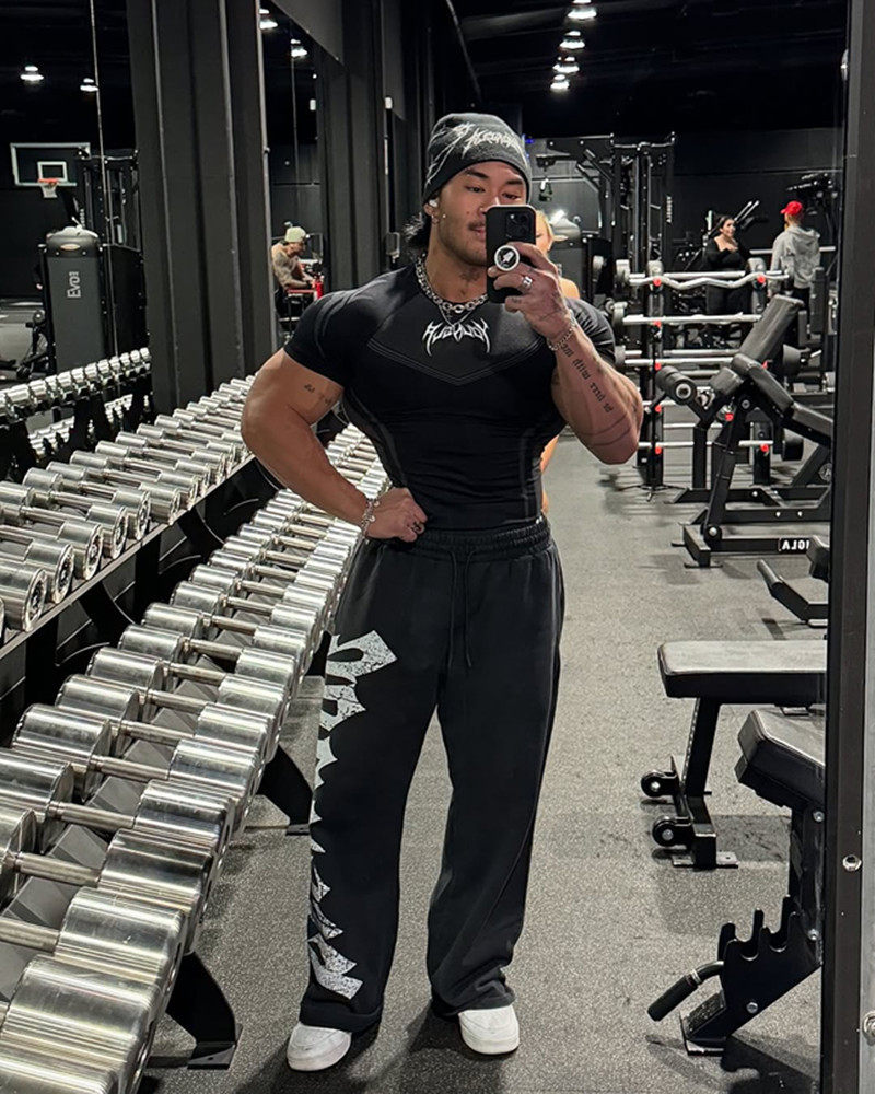 Brother, спортивная быстросохнущая дышащая эластичная футболка с коротким рукавом, в американском стиле, в обтяжку 