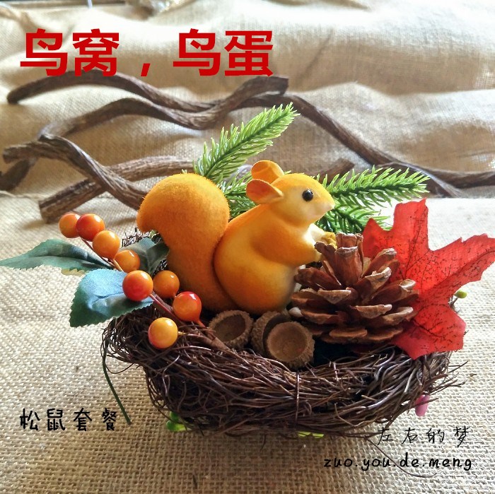 Emulation Bird Nest Bird Nest Parrot Nest Pigeon Nest Chicken Cohorts Cohorts Nest Bird Eggs Handwoven Creative Interior Decoration