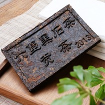 2013 Black stone top mid-range Six Fort tea brick traditional craft original Six Fort black tea farm raw tea 500g