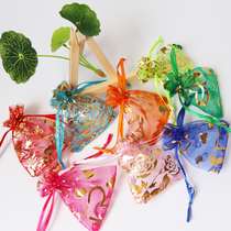 Summer Lucky Bag candy color cute small corset pocket earrings spice breathable transparent gauze bag earrings storage bag