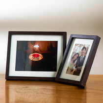 Solid wood photo frame ins table American walnut modern simple inner frame 56 7 8 12 inch custom photo wall hanging