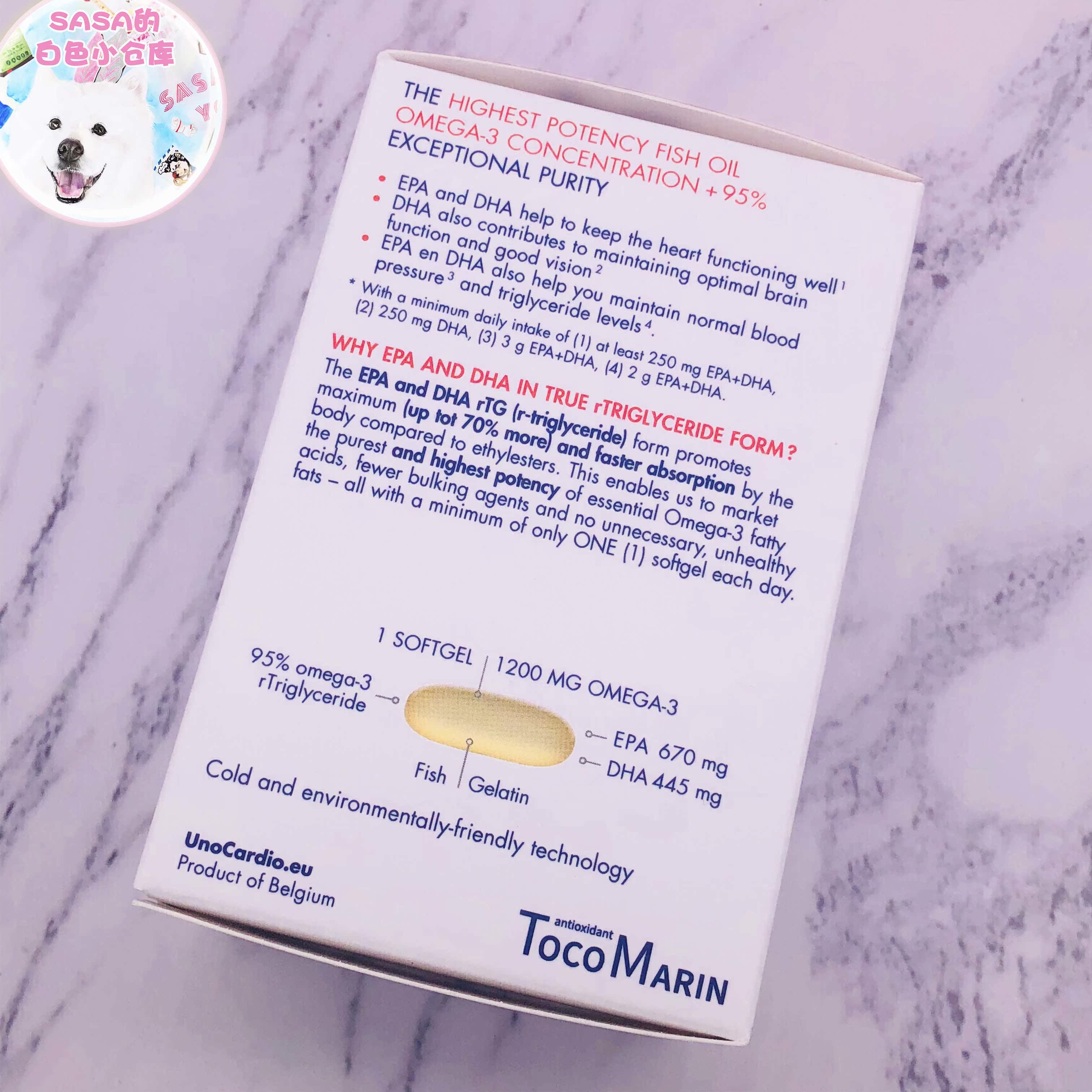 Sasa Small Warehouse Bỉ WHC UnoCardioX2 Pet Pet cho dầu cá biển sâu Vitamin D - Cat / Dog Health bổ sung 	sữa cho chó con uống