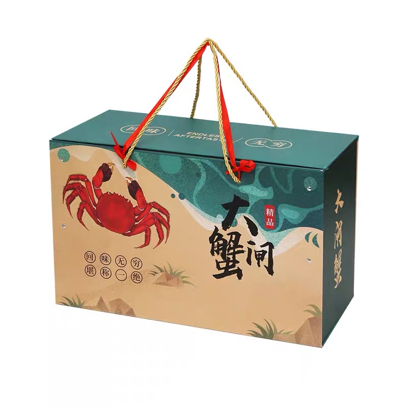 Yangcheng Lake Hercules Crab Gift Box Box High-end Hotel Seafood Crab Air Box Mid-Autumn Gift Box Wholesale