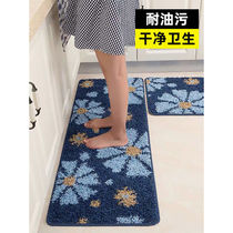 Kitchen Full Laid Strip Ground Mat Kitchenette Full Strip Ground Strip Ground Mat Anti-Oil Suction Carpet Door Mat into the door Living room
