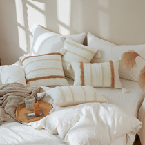 Nordic ins Pillow Light Lavish Sofa Cushions Flow Supubohemian Bedside Close to pillow Living room waist pillowcase with core