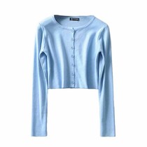 Bloggers early spring new women solid color short single-breasted knitwear thin sweater cardigan small coat women