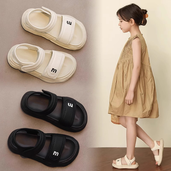 Girls' Sandals 2026 Summer New Style Kidsren's Non-Slip Shoes Little Girls Soft-Soled Beach Shoes for Middle and Large Kidsren Summer Style