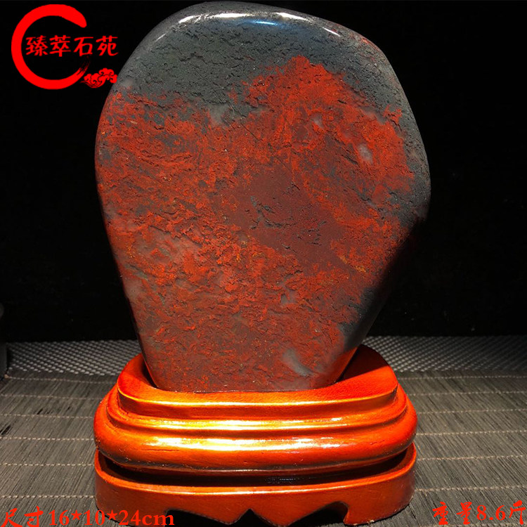 Guilin chicken blood stone chicken blood jade ruby ​​raw stone red jasper wool strange stone sightseeing stone boutique modeling stone ornaments - Taobao