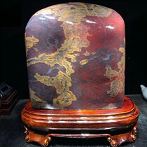 Tiger hole material boutique pattern chicken oil yellow three color chicken blood stone wool material Guilin chicken blood Jade ornamental seal