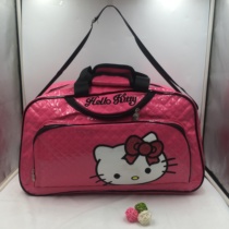 2017 new fashion PU bright face single shoulder travel bag woman short waterproof handbag clothes luggage bag travel bag