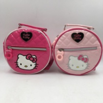 New Products Promotion Girls Round Katy Cat Hand Skew Satchel Girl Super Cute Pink PU Bright Face Small Hanging Bag