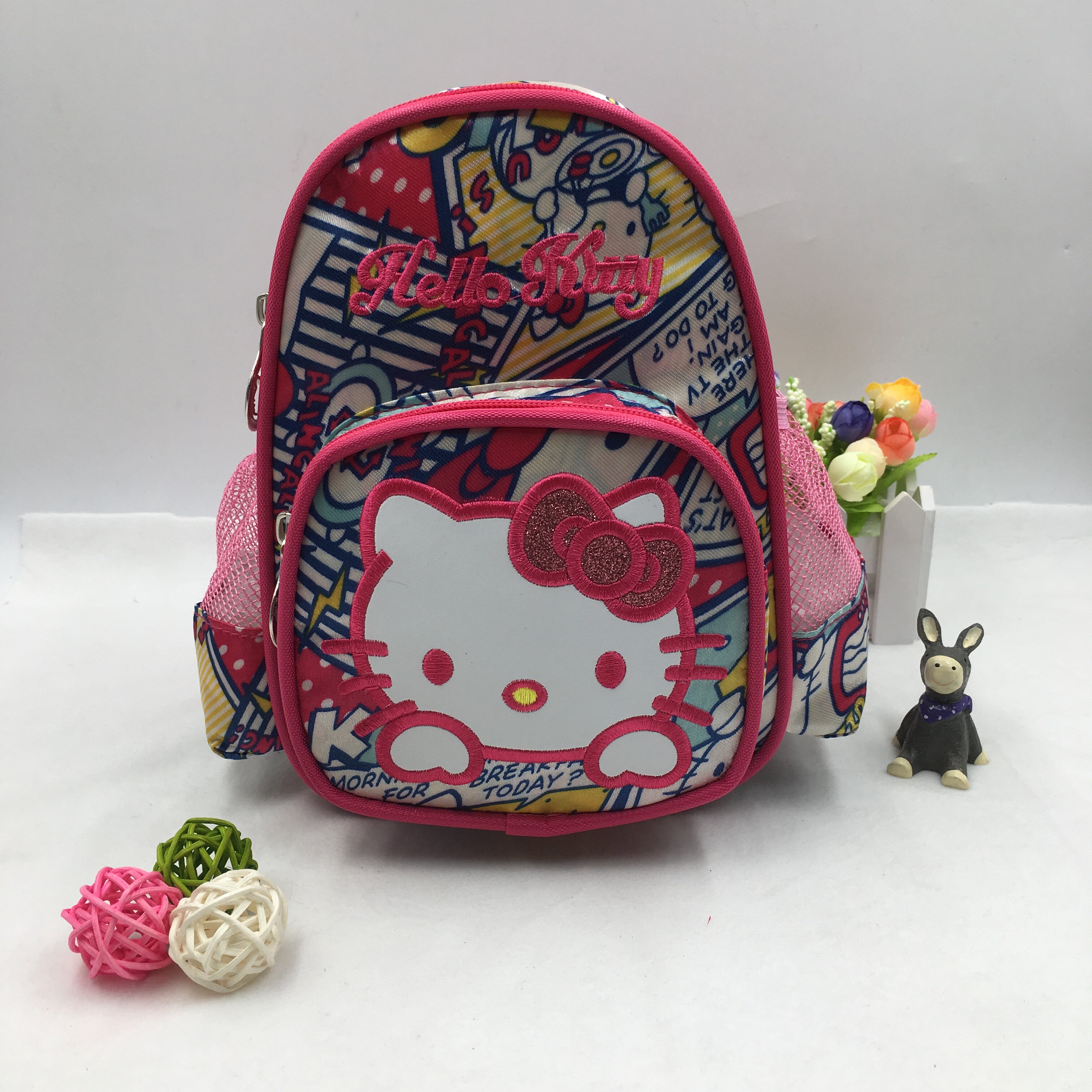 2017 ultra cute baby garden double shoulder bag cute girl 1-3 year old girl mini Hello small bag