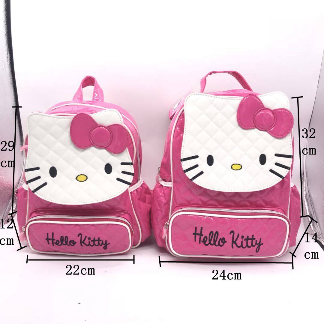 Popcorn Elementary school children's kitty children's school girls' 3-6-10-year-old kindergarten Han version casual double shoulder bag tide