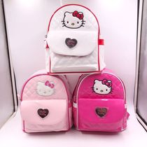New Products Girl Han Edition Fashion Trends Bright Side PU Double Shoulder Backpack Girls Super Cute KT Casual School Bag