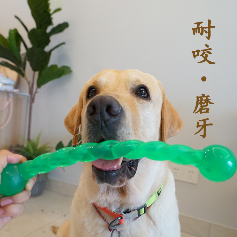 Dog Toys Labrador Golden Hair Corky Resistant Bite Ball Mall Small Medium and Large Dog Pet Training Teeth Ball