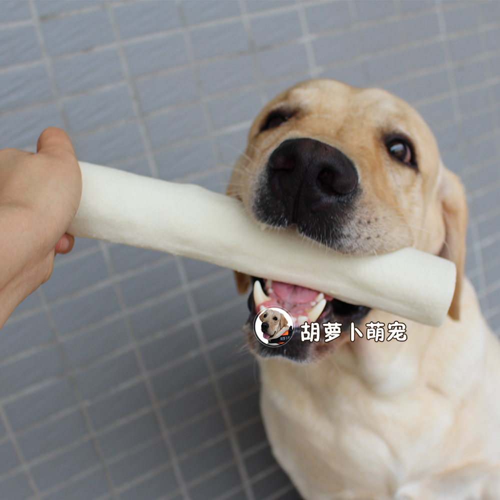 Dog Bone Grinding Stick Medium and Large Dog Bite Gum Snack Golden Hair Samoye Tooth Cleansing and Bite Resistant Milk Cowhide Bone