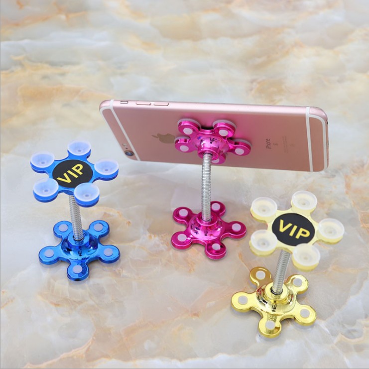 Suction Cup Home Phone Bracket Universal Full Energy Type Rotary Magic Sucker phone bracket Double sided silica gel suction cup-Taobao