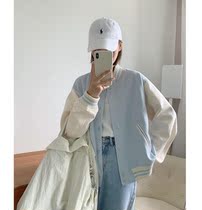 freshtaro cream blue classic black autumn first baseball suit short coat women autumn ins tide