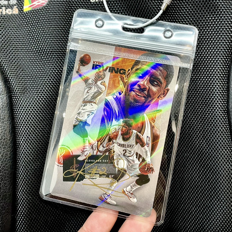 Basketball Irving Curry Star Card Pendant Backpack Decoration Boys' Creative Peripheral Gift Nba Player Laser Card