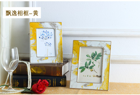 European-Style Ceramic Photo Frame Stand 8inch Creative Rectangular Photo Frame Practical Desktop Decoration Ornament European-Style Ceramic Photo Frame Stand 8inch Creative Rectangular Photo Frame Practical Desktop Decoration Ornament