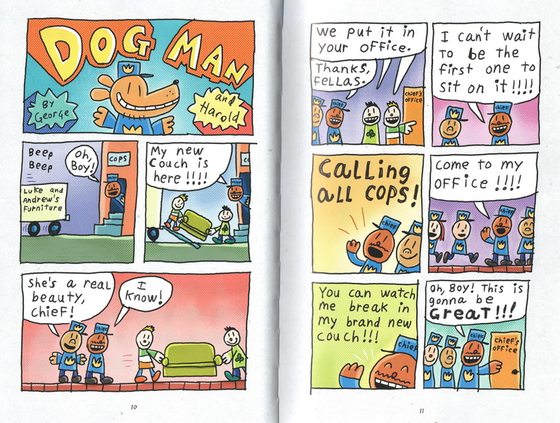 Detective Dog's Adventures DogMan 1-11-12 hardcover underpants Captain Underpants with the same author DavPilkey children's English humor comic story chapter bridge book