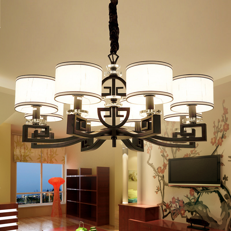 Usd 204 86 Modern New Chinese Pendant Lamp Living Room Modern New Chinese Pendant Lamp Living Room Style Bedroom Crystal Study Restaurant Lamps Retro Iron Lighting