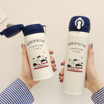 Insulation Cup Teenage Hearts Portable students Small water glasses Ins original Cebu Wind minimalist cups Creative personality trendy cute