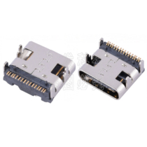 SMD USB-3 1 socket 16P type-c female two-way HD transmission interface 4 feet in-line