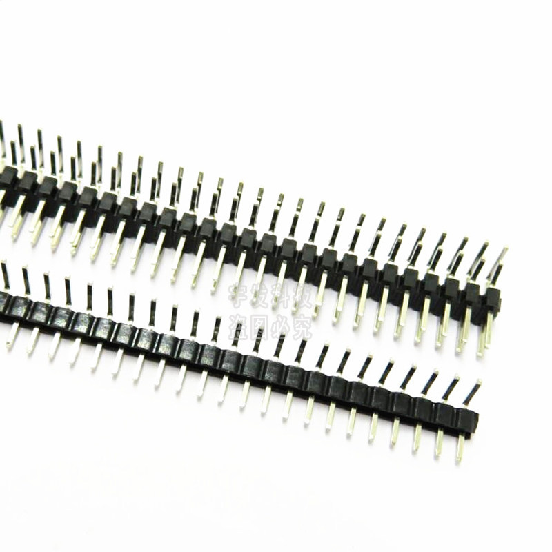 Single row double row elbow spacing 2 54mm 1*40P needle row 1x40 curved needle row 90 degrees right angle