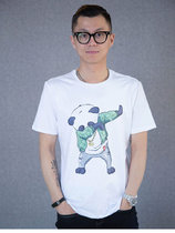 (Radish Cooperative) Zhen Ge same panda quick-dried milk silk T-shirt