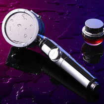 Foreign Trade Outlet High-quality Three-Gear Booster Shower Nozzle Rotary Nozzle Filter Handheld Shower