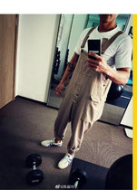 (Radish Cooperative) Zhen Ge same I HAVE short sleeve cotton loose T-shirt personality couples with pants