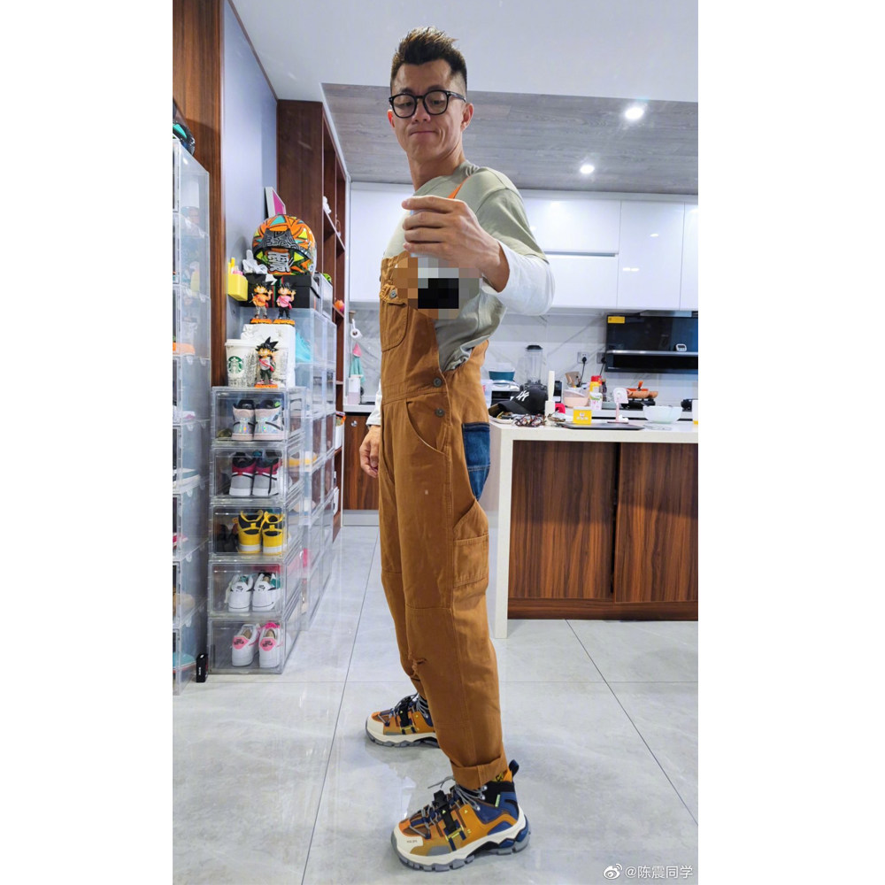 (Radish co-op)Zhen brother with the same baby bag pants straight jeans men's and women's casual pants