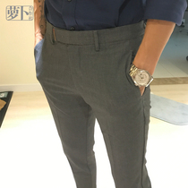 (Radish Cooperative) Chen Zhen with mens slim suit pants casual business formal ankle-length pants