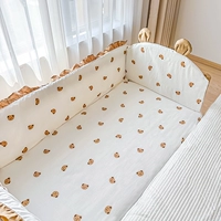 Кроватка, бортики, детская хлопковая съёмная лента для приставной кровати, защита от столкновений, постельные принадлежности