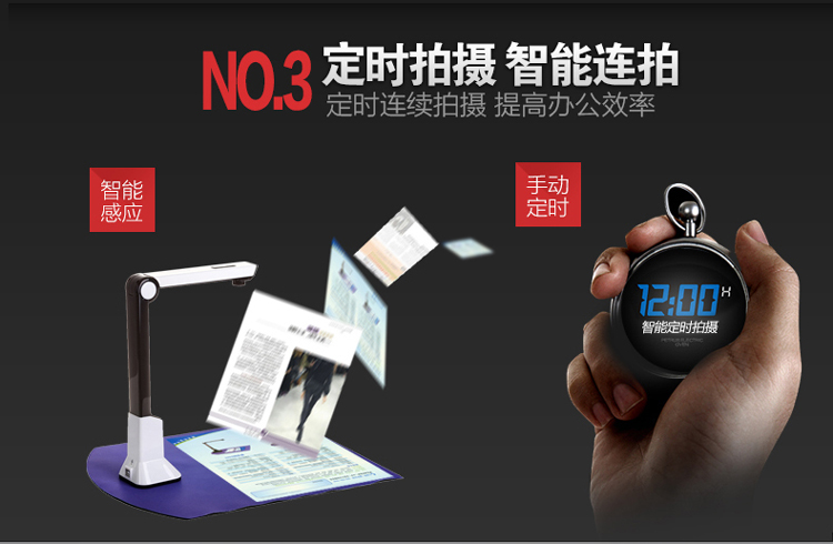 Điểm dễ chụp Gao Paiyi U2000 A4 định dạng 5 triệu pixel 1000 với đèn LED quét ánh sáng HD tốc độ cao - Máy quét máy scan tốc độ cao