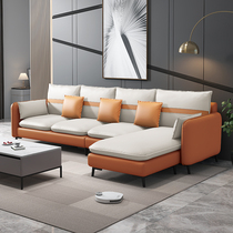Light luxury sofa simple modern large and small apartment living room self-contained apartment office three-proof technology cloth Nordic sofa