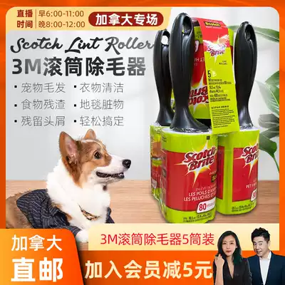 cici Canada ScotchLintRoller 3M Roller Paper sticky roller Hair remover 5 packs