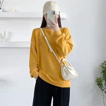 New product big code thin cover headwear jacket 2021 fall loose medium long sleeves printed 100 lap blouses woman