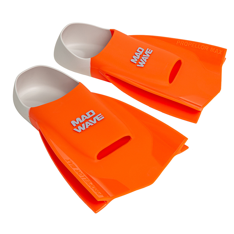 Madwave Swimming Training Short Fins Professional Silicone Freestyle Fins Swimming-Specific Silicone Freestyle