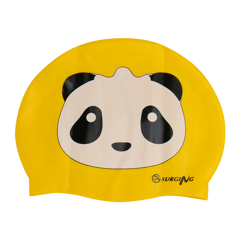 Phẫu thuật Little Yellow Man Mũ bơi thoải mái Mũ bơi xanh Phim hoạt hình Mũ bơi silicone Không thấm nước Phổ mới 	mũ bơi nhật