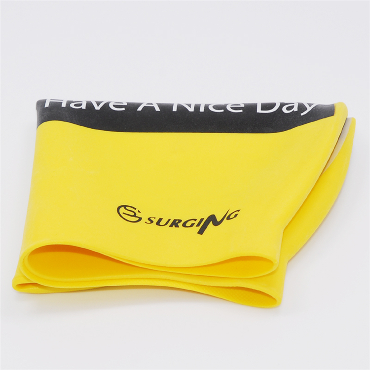 Phẫu thuật Little Yellow Man Mũ bơi thoải mái Mũ bơi xanh Phim hoạt hình Mũ bơi silicone Không thấm nước Phổ mới 	mũ bơi nhật