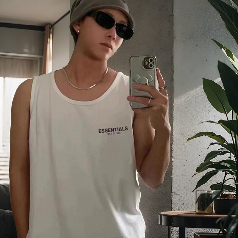 Fog Miki Essentials American Niche High Street Fashion Brand Summer Casual Sleeveless Sports Vest for Men and Women