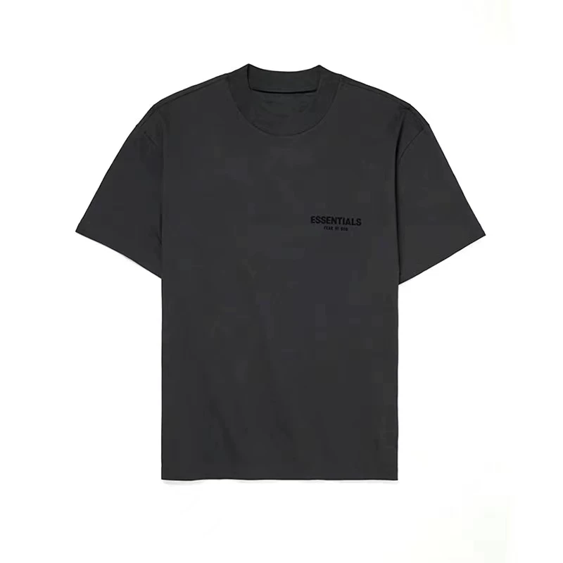 Летняя футболка с korte Sleeve FOg Miki? Wait need accurate translation. The input: "FOG MIKI Summer cotton short sleeve T-shirt for leisure, American style, loose fit" Translate: Футболка летняя из хлопка с коротким рукавом FOG MIKI для отдыха, американский стиль, свободный крой