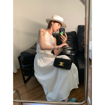 Axi Ge vcruan water soluble lace lace hanging neck backless dress dress dress female summer new skirt